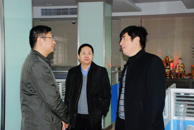 鹽城市經(jīng)信委、軟件園領導蒞臨鹽城思科檢查指導工作會議報道